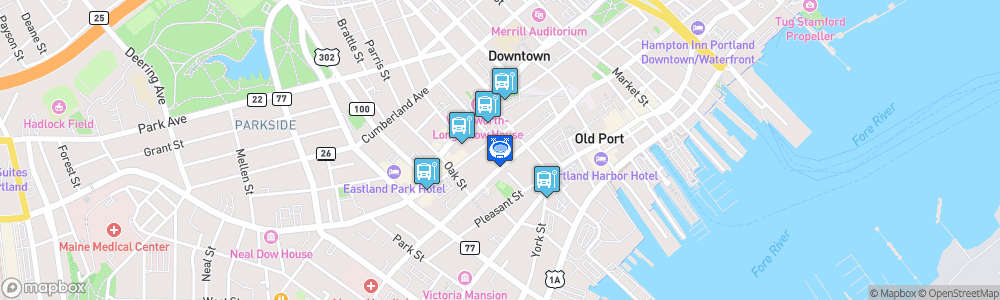 Static Map of Cross Insurance Arena