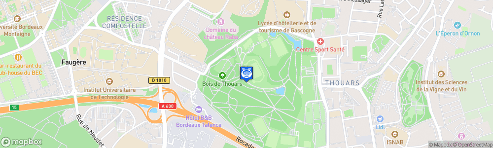 Static Map of Stade Pierre-Paul Bernard
