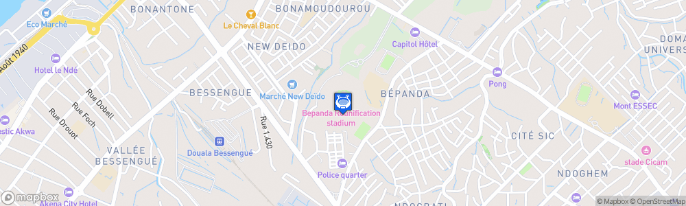 Static Map of Stade de la Réunification