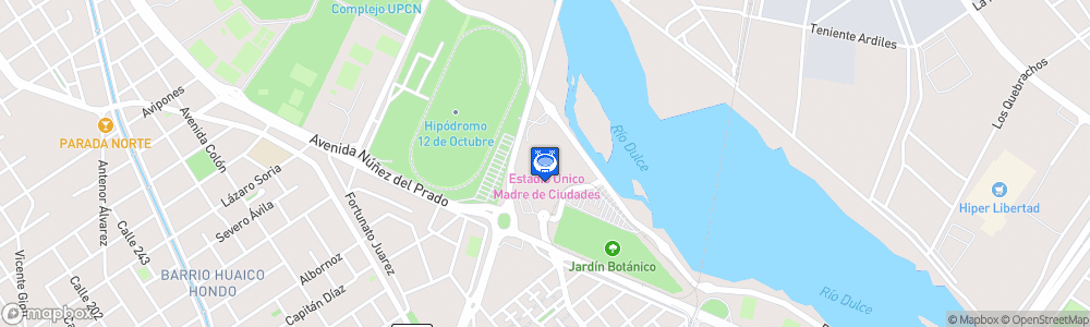 Static Map of Estadio Único de Santiago del Estero