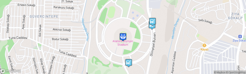 Static Map of Atatürk Olimpiyat Stadı