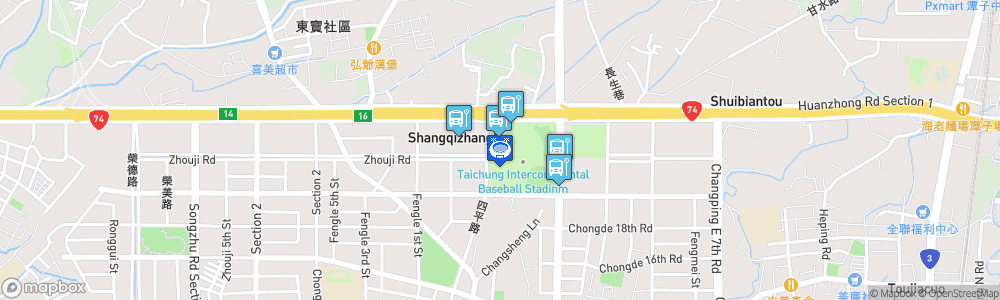 Static Map of Taichung Intercontinental Baseball Stadium