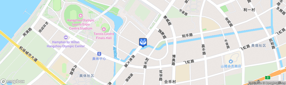 Static Map of Hangzhou Olympic and International Expo Center