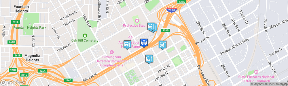 Static Map of Protective Stadium