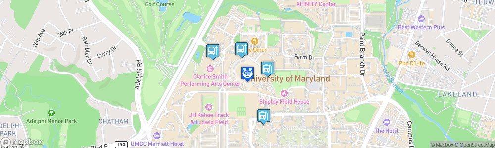 Static Map of Maryland Stadium