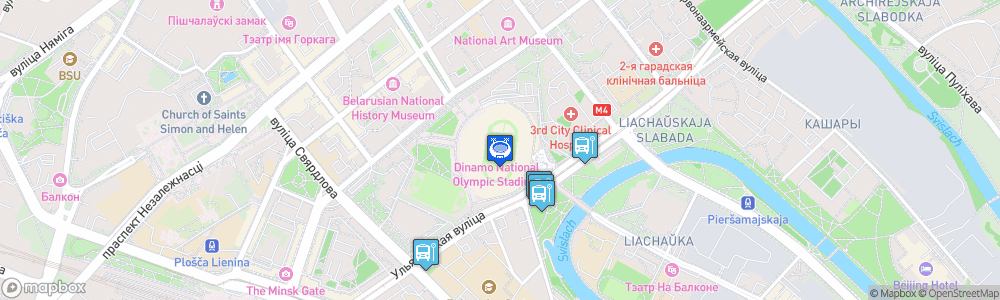 Static Map of Dinamo National Olympic Stadium