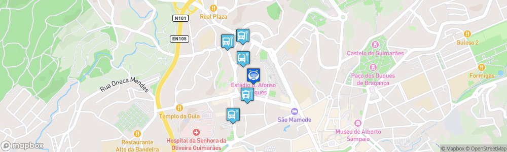 Static Map of Estádio D. Afonso Henriques