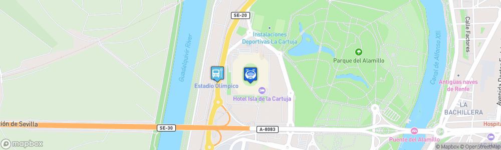 Static Map of Estadio de La Cartuja