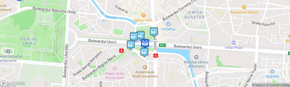 Static Map of CSM București Handball Arena