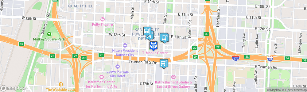 Static Map of T-Mobile Center