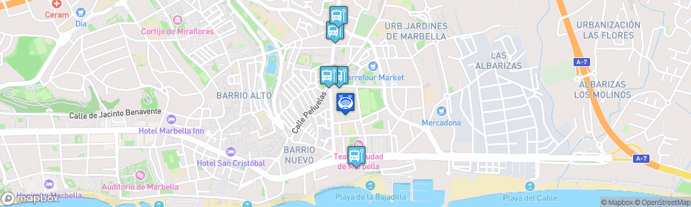 Static Map of Estadio Municipal de Marbella