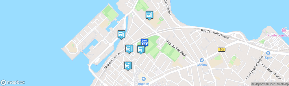 Static Map of Stade Louis-Michel