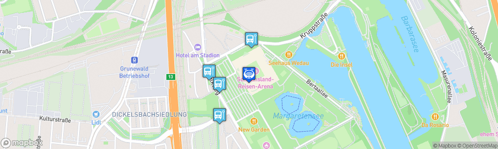 Static Map of Schauinsland-Reisen-Arena