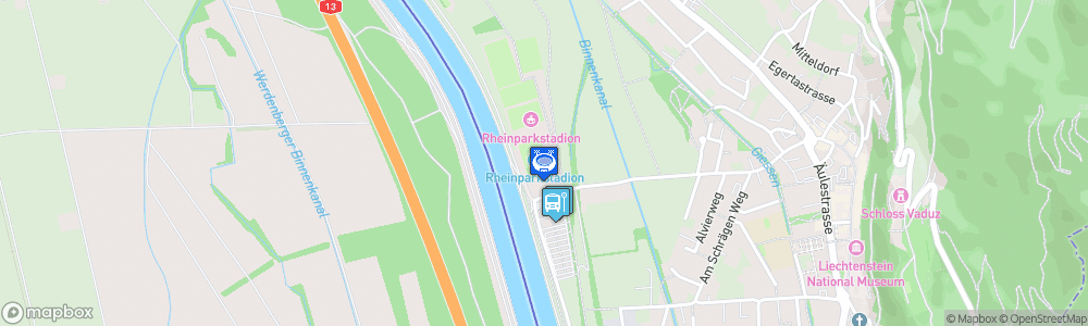 Static Map of Rheinpark Stadion