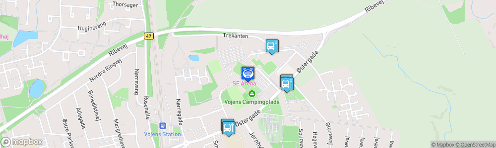 Static Map of Frøs Sparekasse Arena