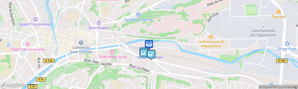 Static Map of Salle Omnisports Michel Gloaguen