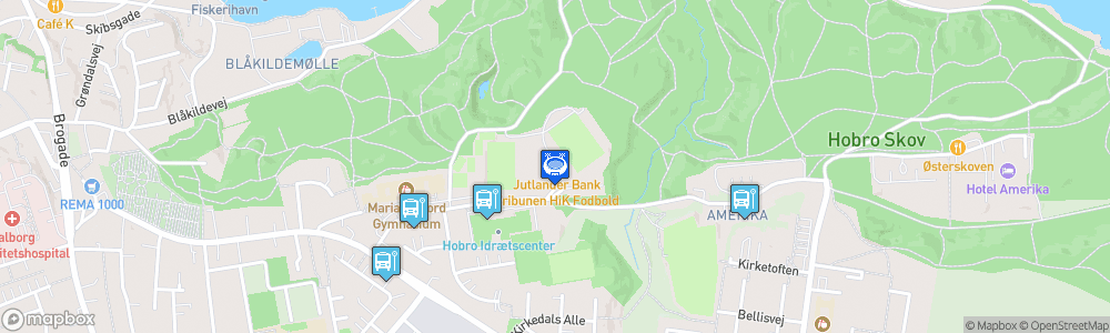 Static Map of Hobro Stadion