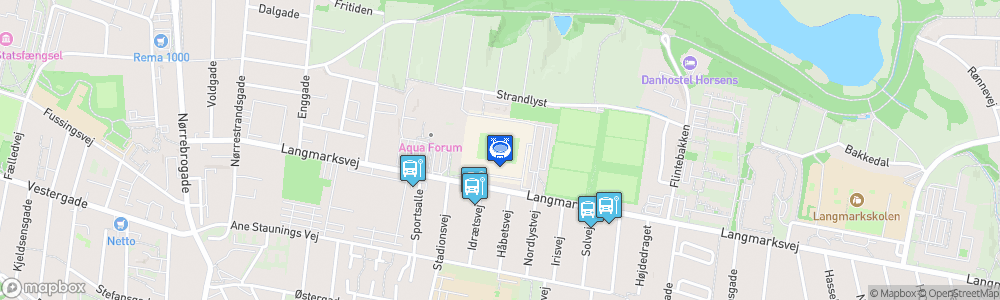 Static Map of Forum Horsens Arena