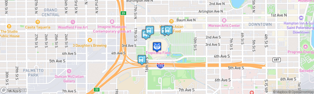 Static Map of Tropicana Field