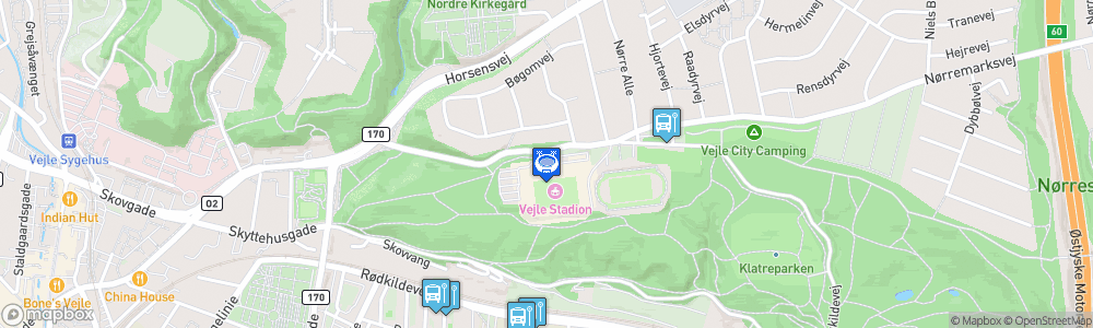 Static Map of Vejle Stadion