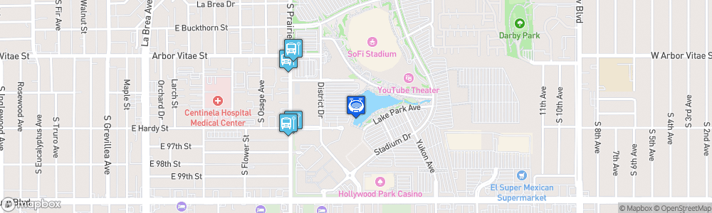 Static Map of SoFi Stadium