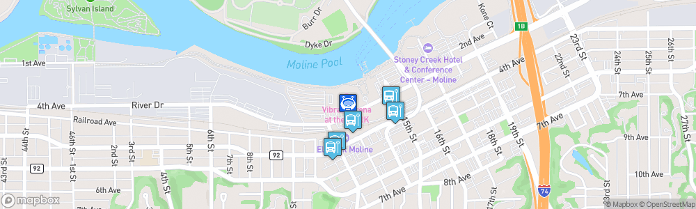 Static Map of TaxSlayer Center