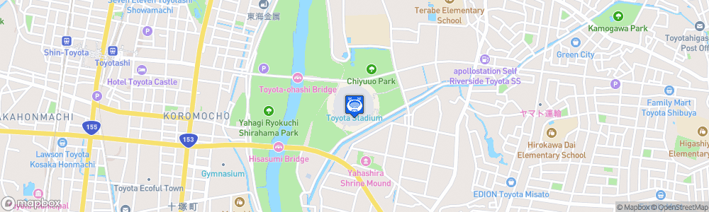 Static Map of Toyota Stadium