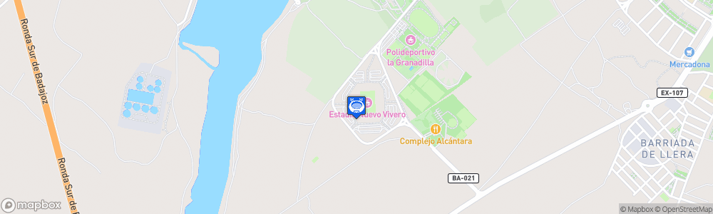 Static Map of Estadio Nuevo Vivero