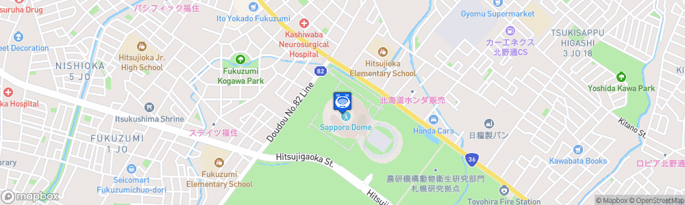 Static Map of Sapporo Dome