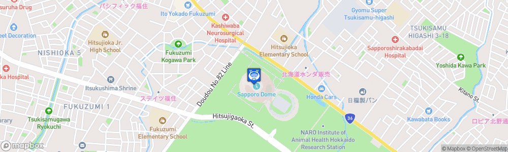 Static Map of Sapporo Dome