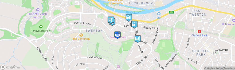 Static Map of Twerton Park