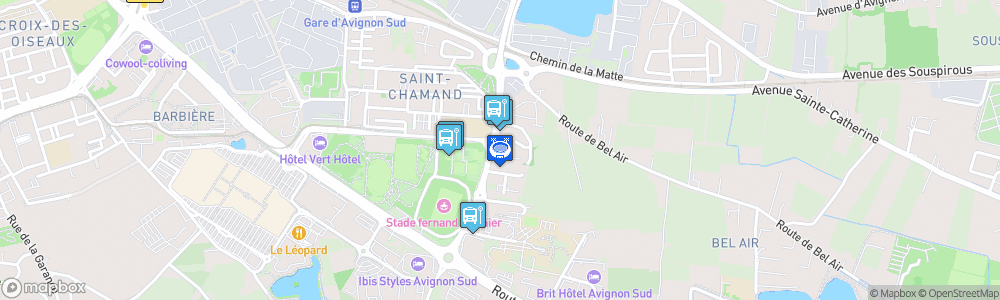 Static Map of La Patinoire - Avignon