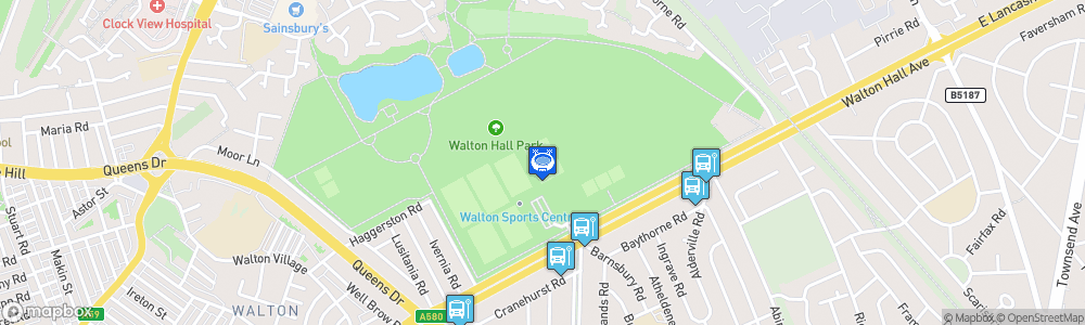Static Map of Walton Hall Park