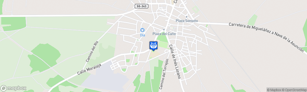 Static Map of Polideportivo Guerreros Naveros