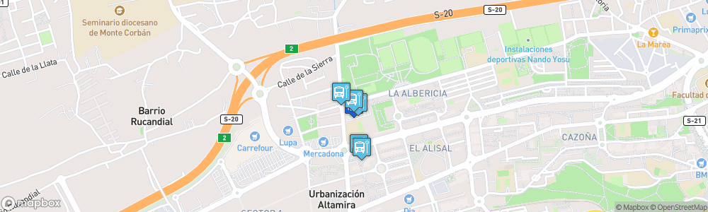 Static Map of Pabellón de La Albericia