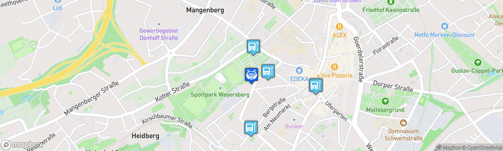 Static Map of Klingenhalle Solingen