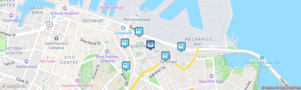 Static Map of Auckland City Arena