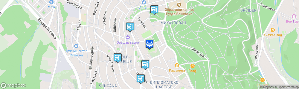Static Map of Stadion na Banovom brdu