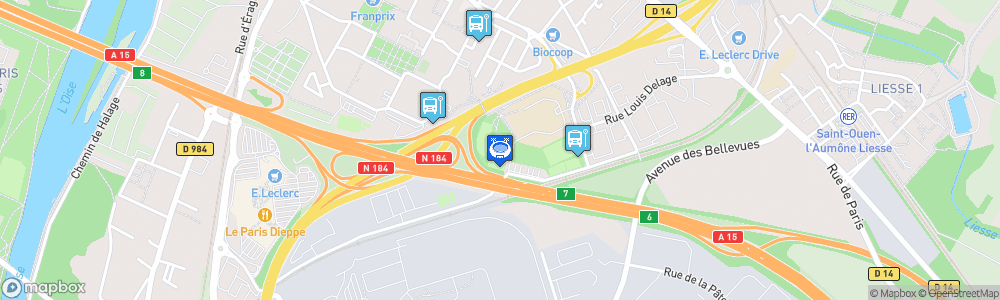 Static Map of Stade Lucien Escutary