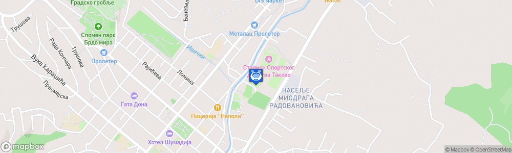 Static Map of Stadion FK Metalac