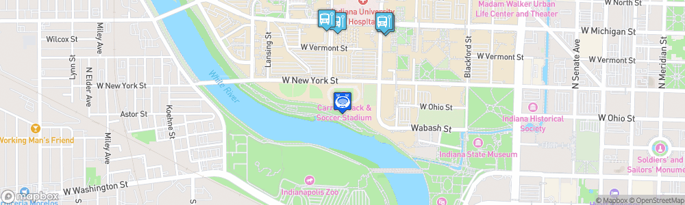 Static Map of Michael A. Carroll Track & Soccer Stadium