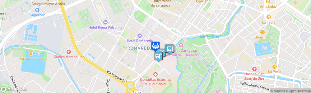 Static Map of Estadio de La Romareda