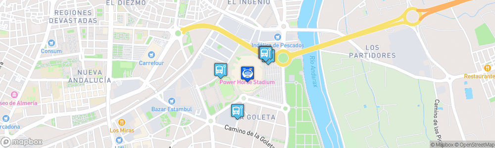 Static Map of Estadio de los Juegos Mediterráneos