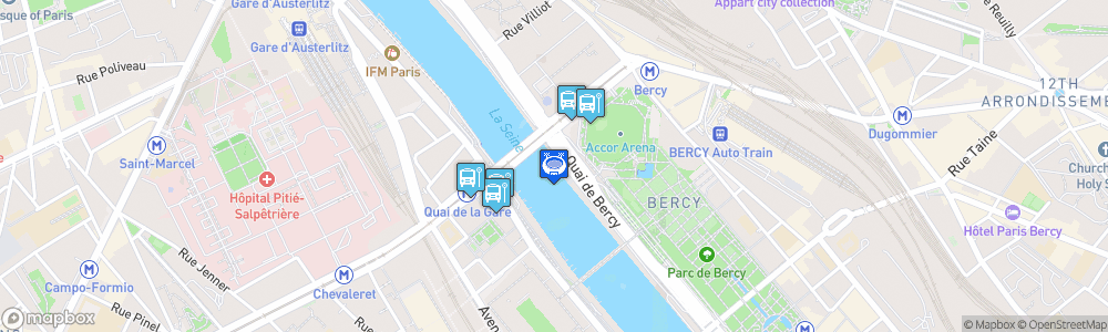 Static Map of Patinoire de l'Accorhotels Arena