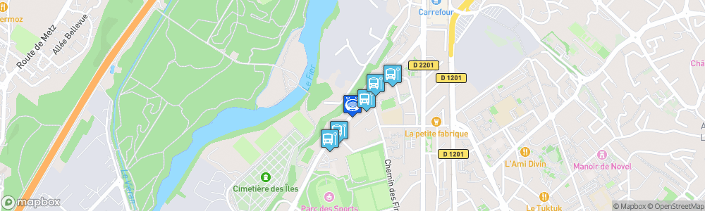 Static Map of Patinoire Jean-Régis