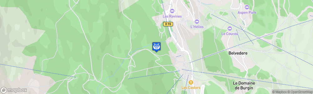 Static Map of Patinoire - Parc Olympique de Méribel