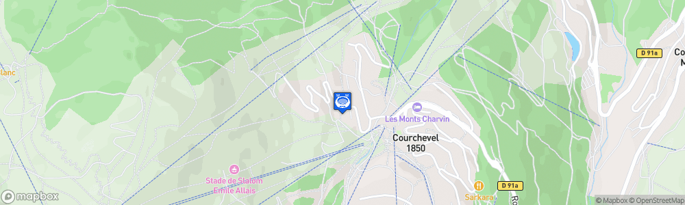 Static Map of Patinoire de Courchevel