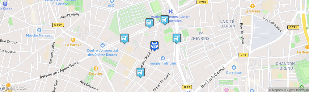 Static Map of Patinoire des Courtilles