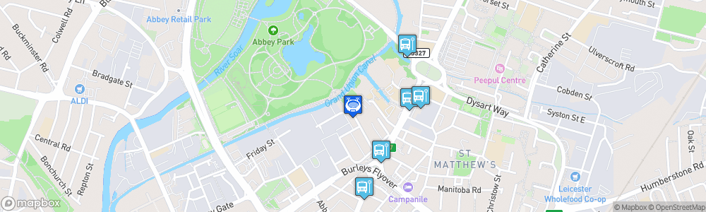 Static Map of Morningside Arena Leicester