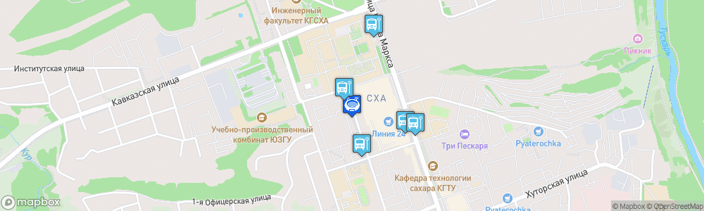 Static Map of Dinamo Arena Kursk